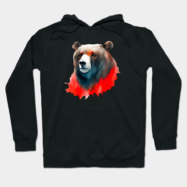 Brown Bear Black Bear Hoodie by swagmaven